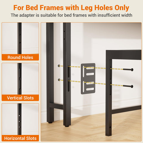Aheaplus headboard with easy-assembly hardware for quick setup.