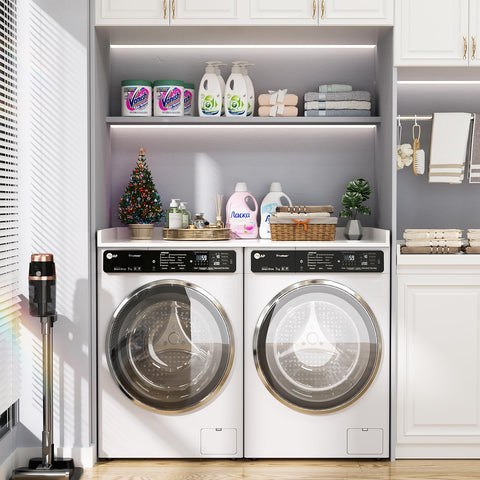 Aheaplus water-resistant wood surface resists spills and wipes clean.