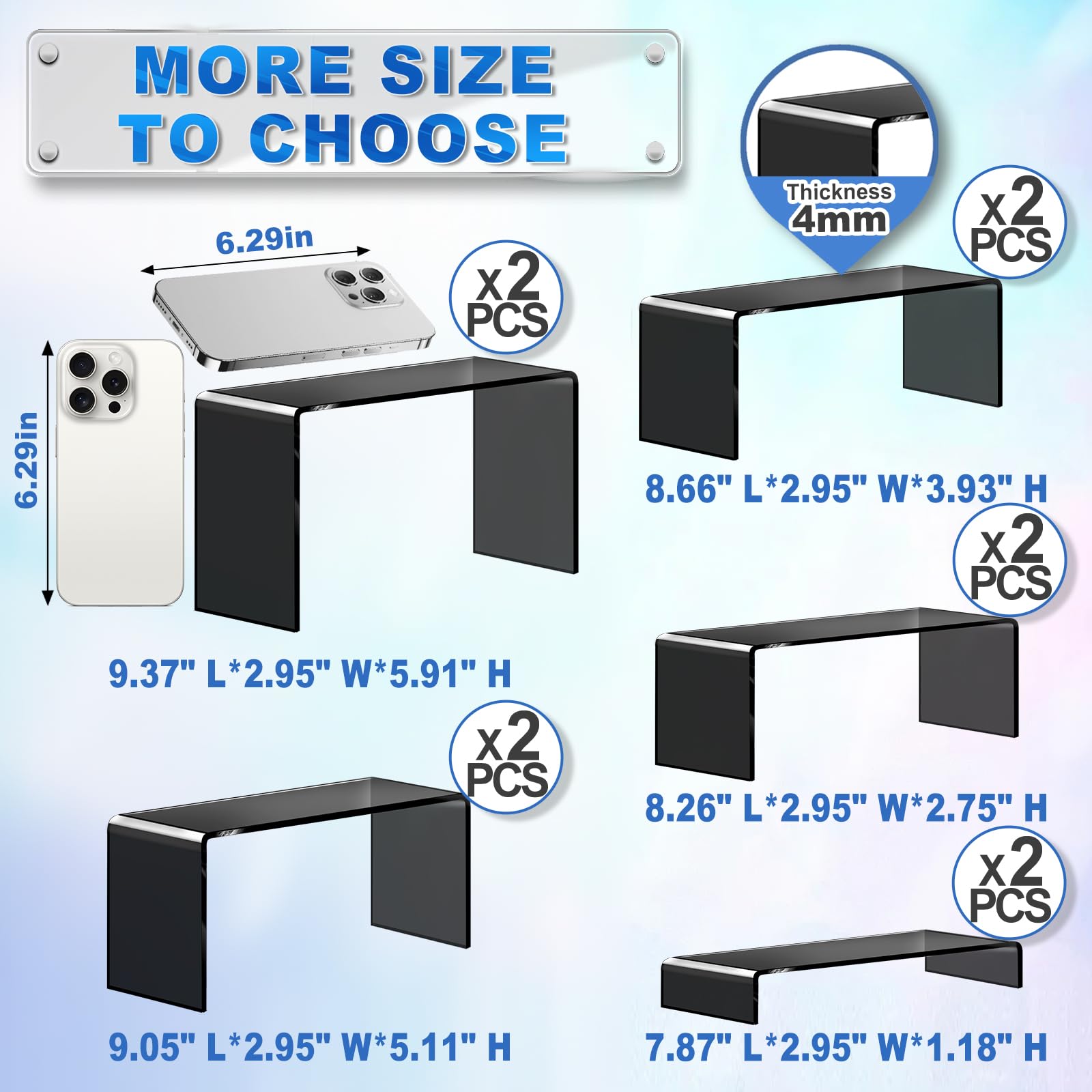 Aheroi 4mm thick acrylic edge is smooth and safe