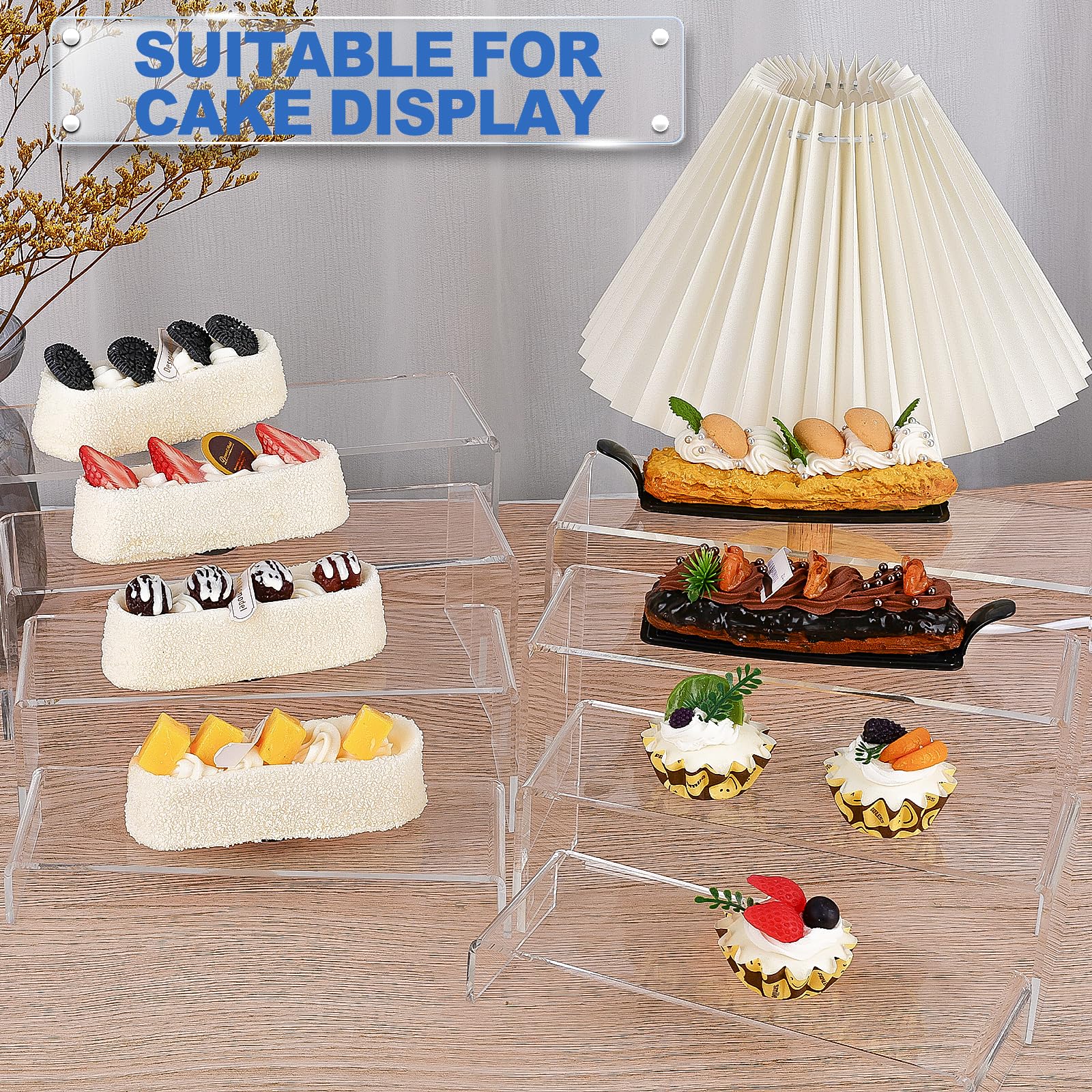 Aheroi acrylic risers ready to clean and store after use