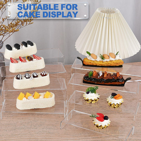 Aheroi display risers set display: four-size kit for layered, eye-catching displays