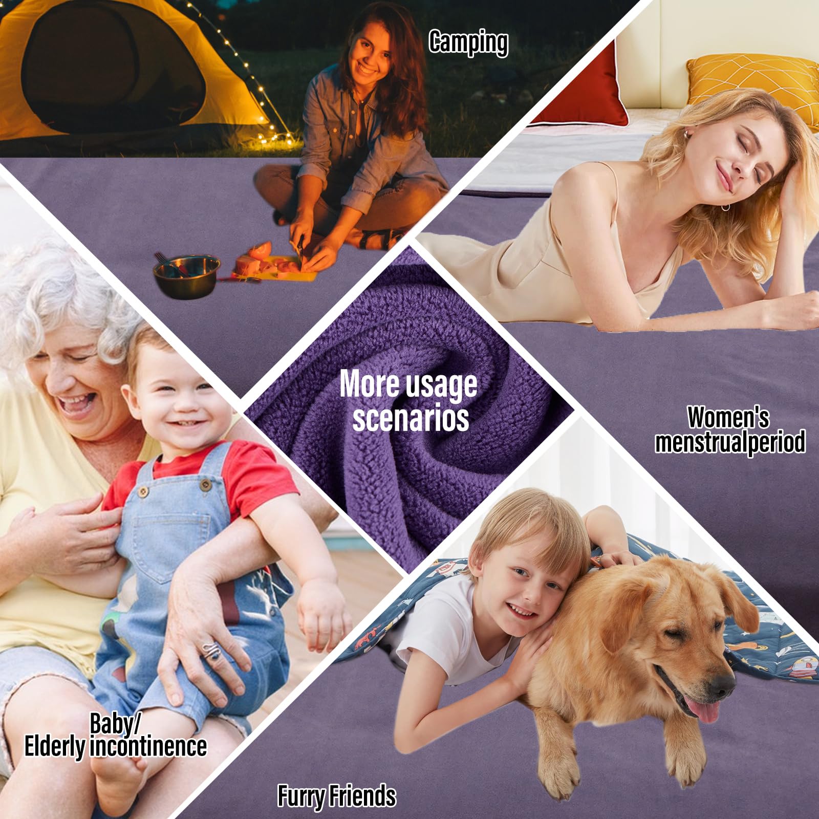 Ahinahwap blanket with reversible design protects furniture from accidents.