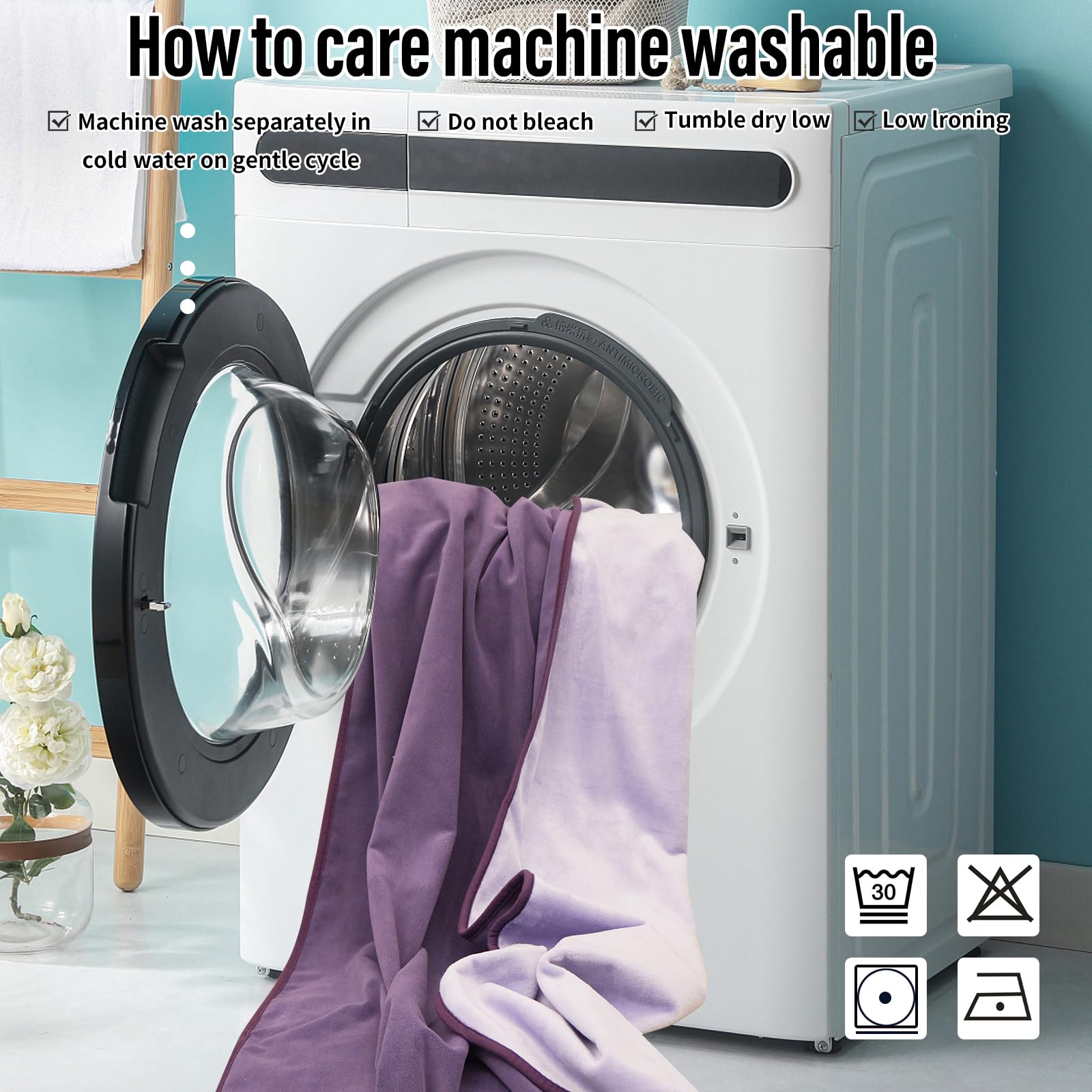 Ahinahwap blanket is machine-washable for easy upkeep.