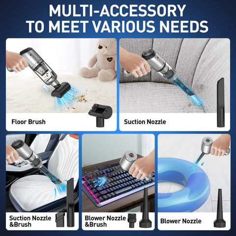 AHNR vacuum's 10000mAh battery for longer cordless cleaning sessions.