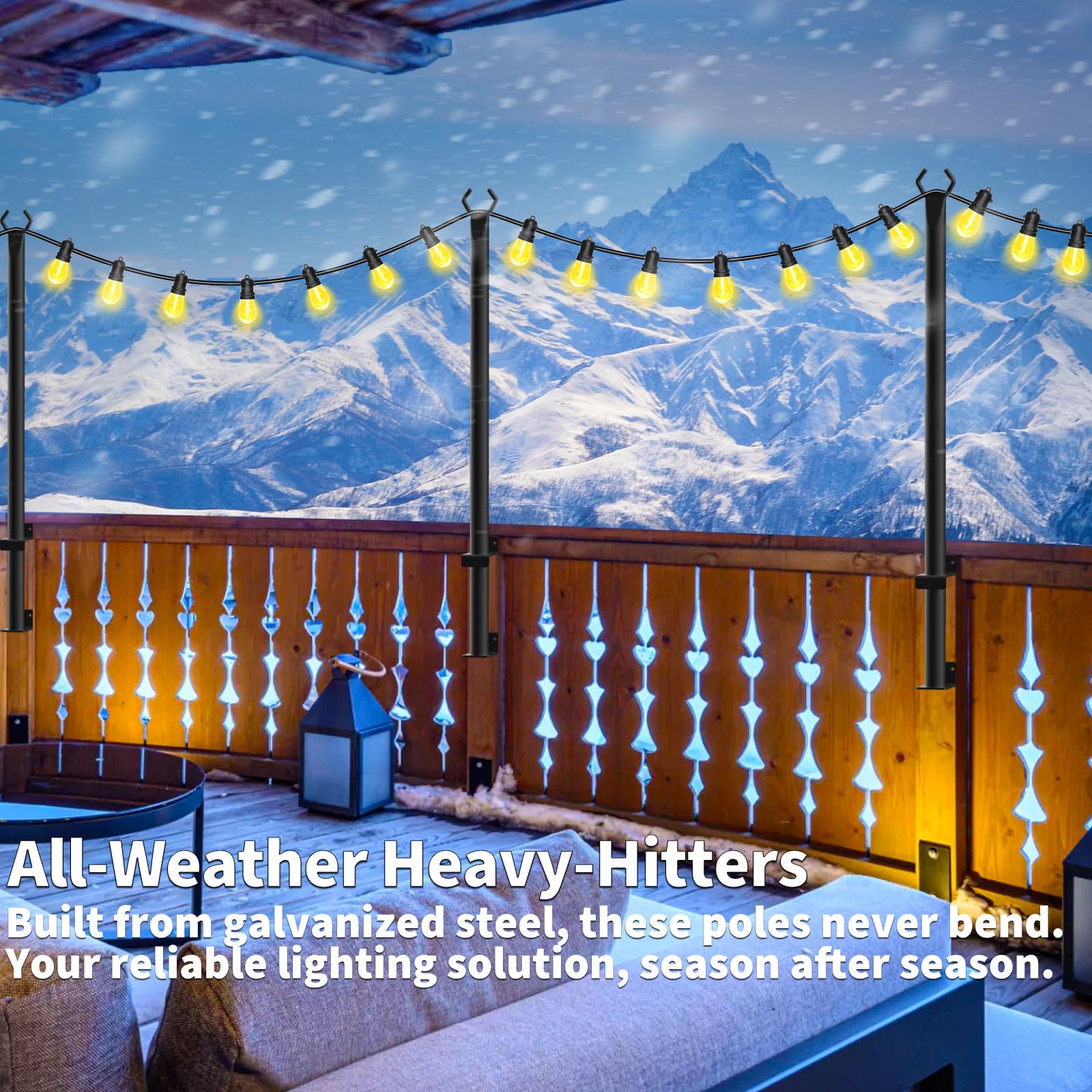 AHRLHR top hook designed to secure string lights without sagging