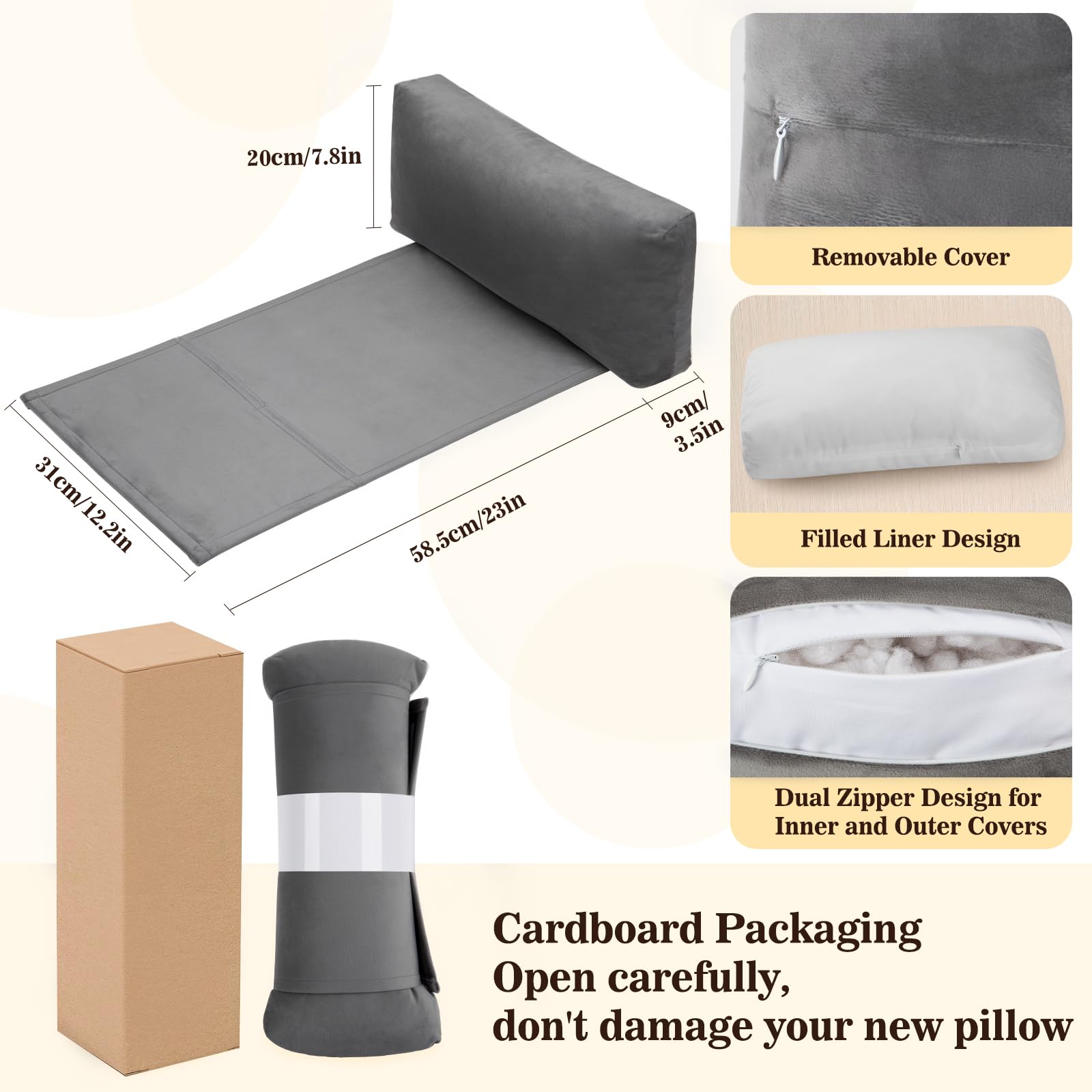 AHUAWA neck pillow supports relaxed posture during TV, gaming, or reading.