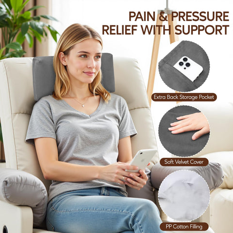 AHUAWA versatile neck pillow supports TV, reading, and gaming.