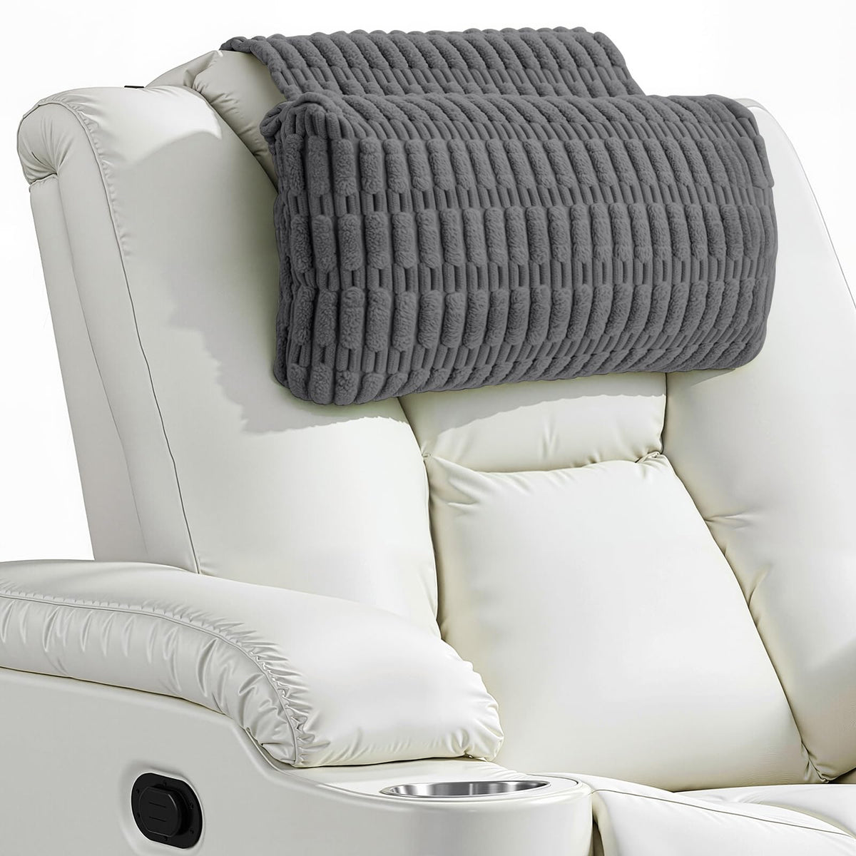 AHUAWA recliner pillow with soft corduroy for cozy neck support.