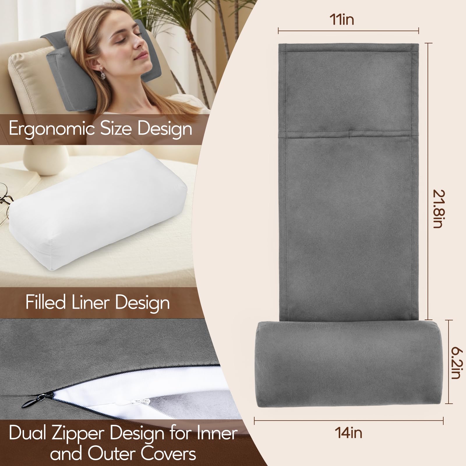 AHUAWA soft velvet cover offers breathable, skin-friendly comfort.