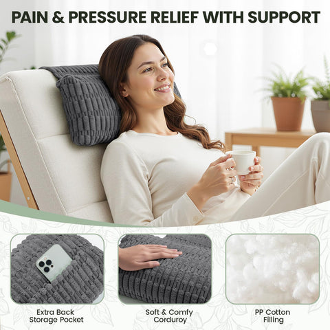 Suitable for couch, chair, or travel relaxation.