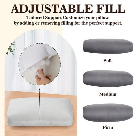 AHUAWA neck pillow with weighted anti-slip back flap for stable placement.