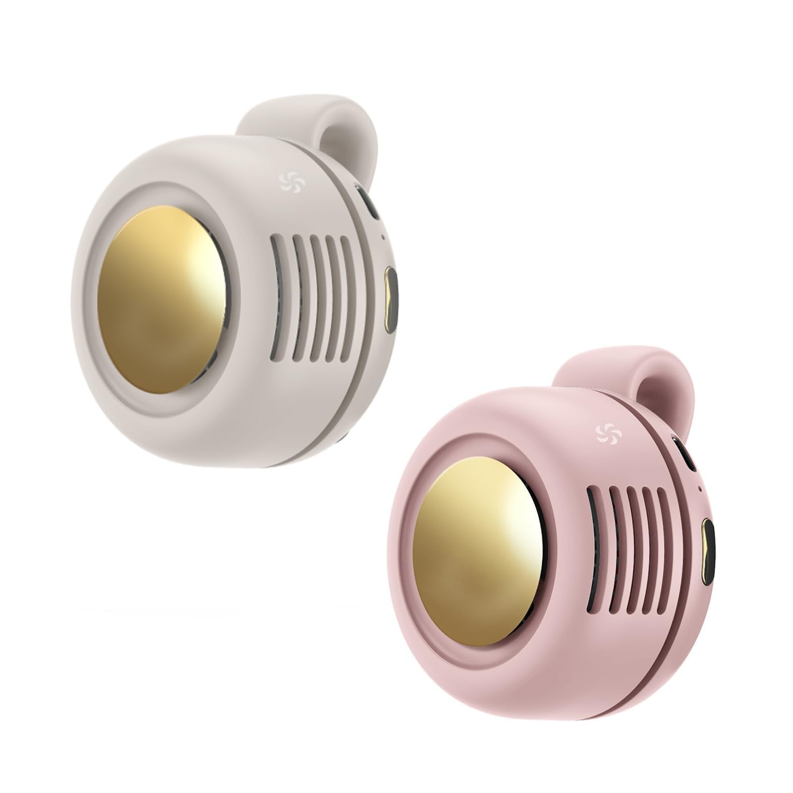 Ahuccf portable clip-on fan with 360° swivel for flexible cooling.