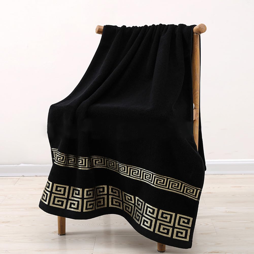 AHXHWKA bath towel set plush texture ideal for soft, quick-drying comfort.