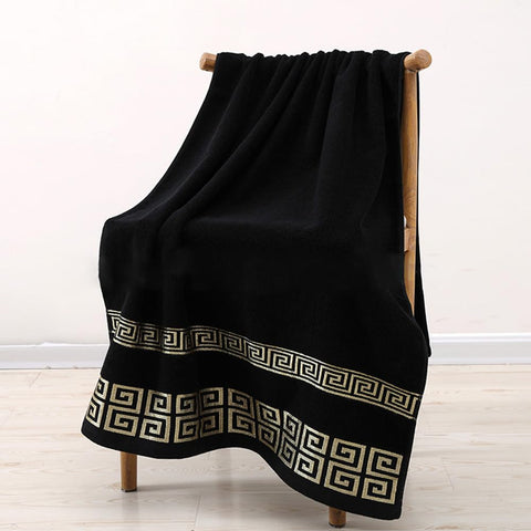 AHXHWKA bath towel set plush texture ideal for soft, quick-drying comfort.
