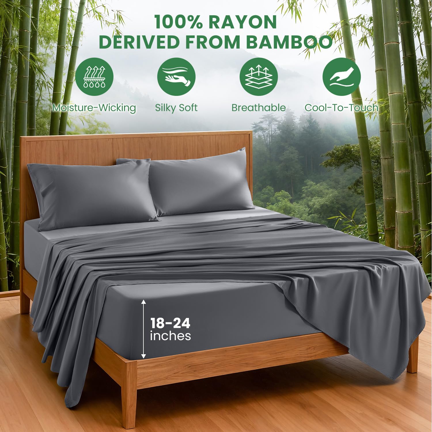AiAngu extra-deep-pocket fitted 18-24 keeps sheets secure on tall mattresses.