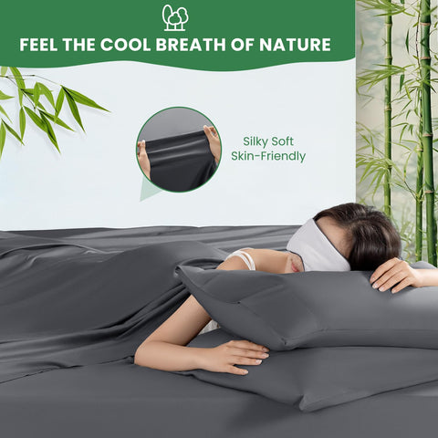 AiAngu pillowcases 20x30 complete the set with secure fit.