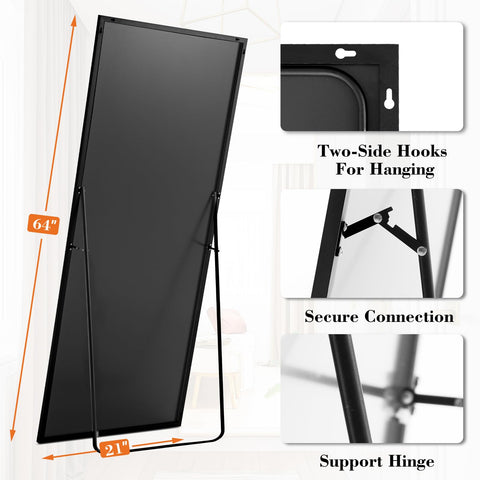 Aidoly 64-inch mirror side angle in a room corner