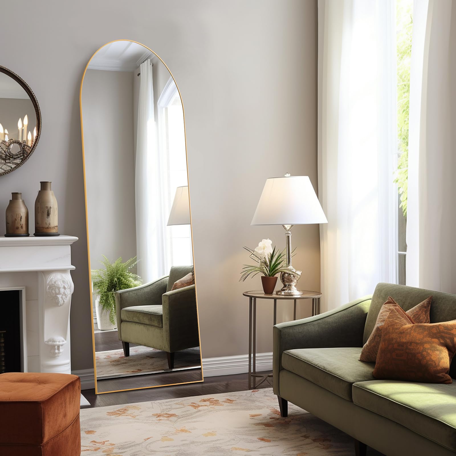 Aidoly Arched Mirror ideal for bedrooms or cloakrooms.