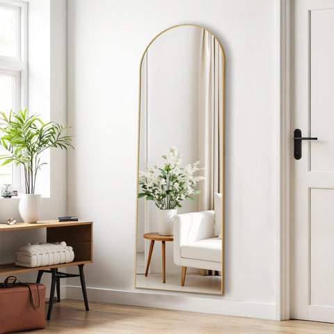 Aidoly Arched Mirror bedroom decor enhances space with warm glow