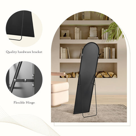 Aidoly Arched Mirror frame finishes in black or gold.