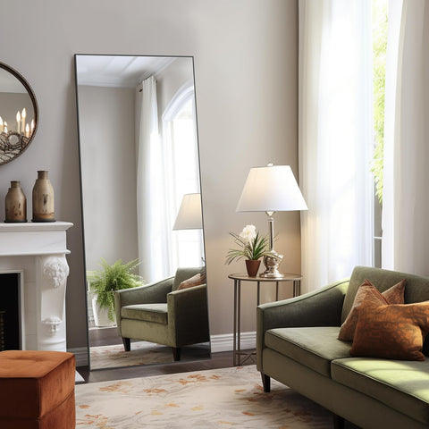 Aidoly mirror in a bedroom setup enhancing decor and daily routines.