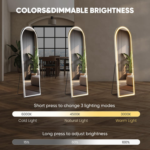 Aidoly dimmable mirror offers three color modes for different tasks