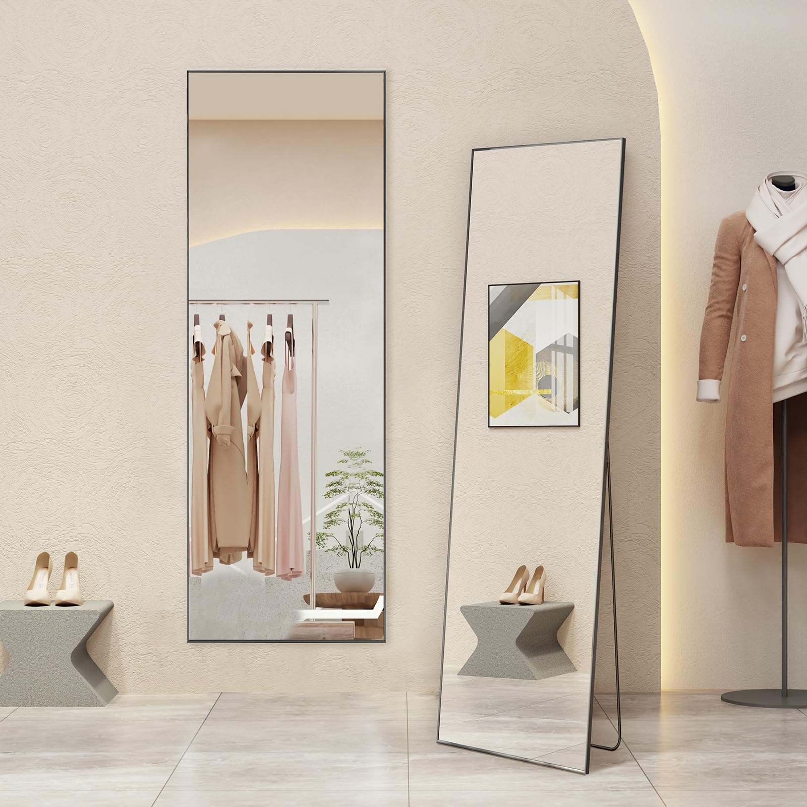 Aidoly full-length mirror front view for head-to-toe outfit checks.