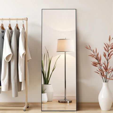 Aidoly full-length 64x21 mirror ready for wall mounting to save floor space.