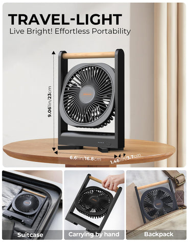 AIERVEN ultra-slim 1.46-inch cruise fan delivers strong airflow in tight cabin spaces.