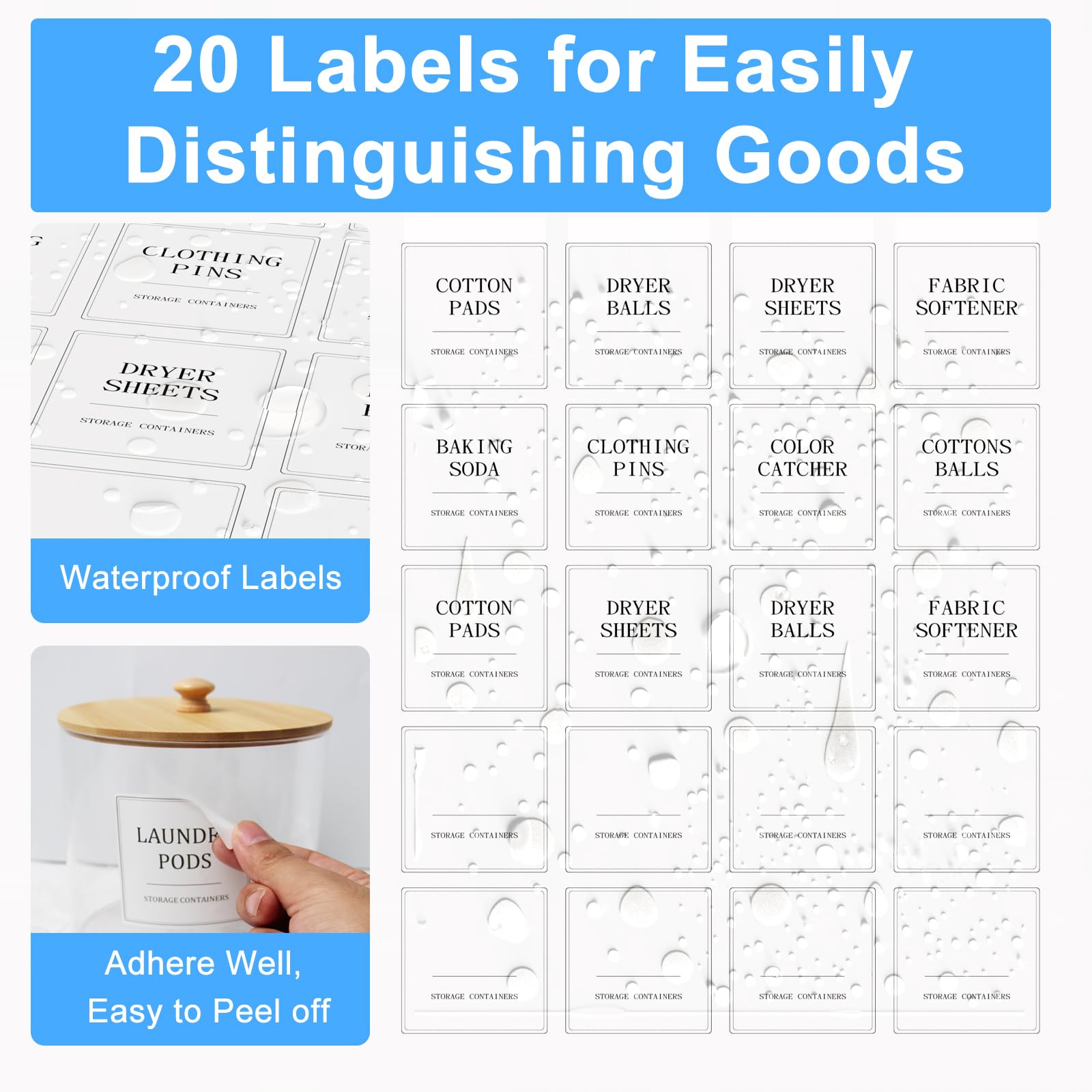 AIKAMI wide-mouth jars allow effortless filling and quick content checks