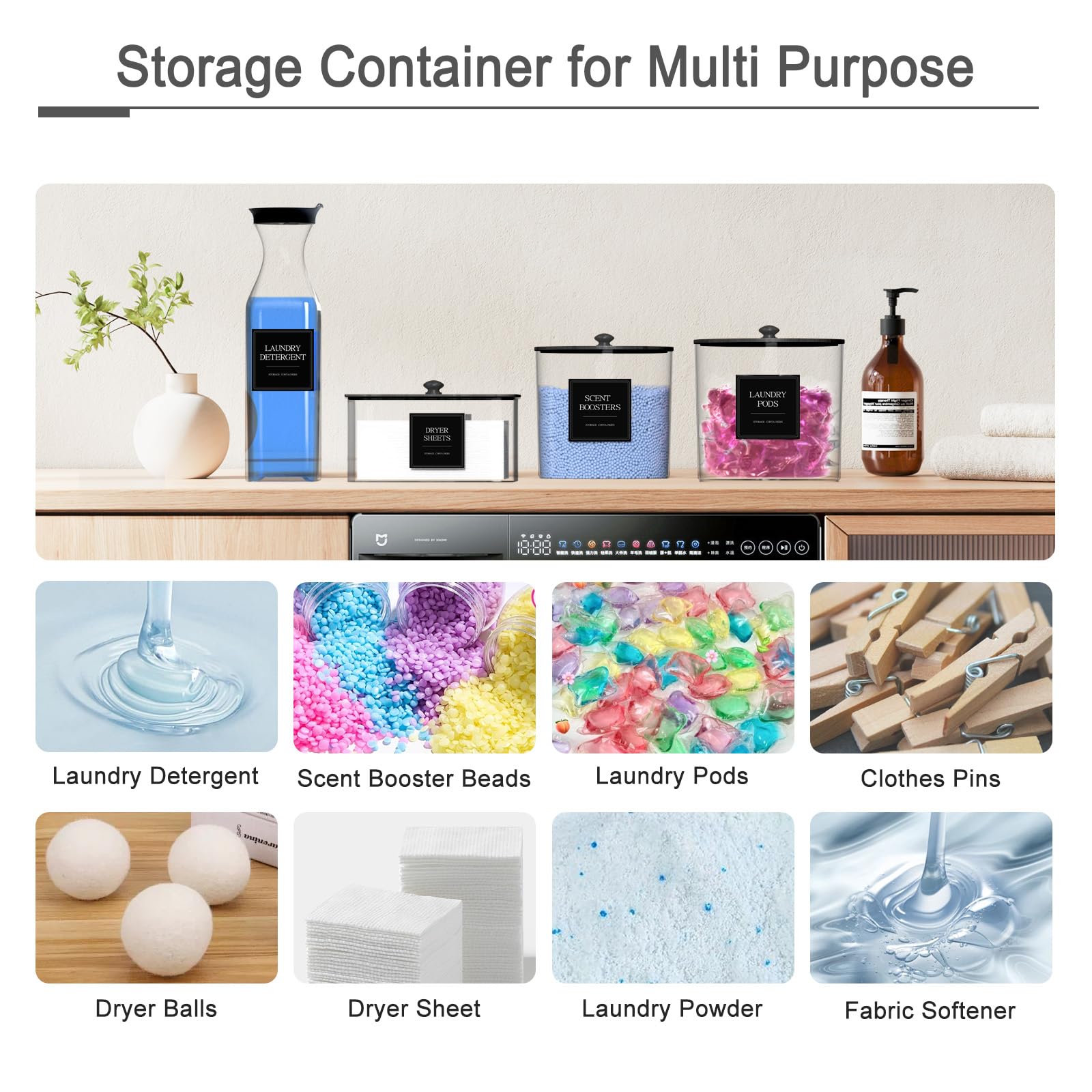 AIKAMI large powder holder shows remaining volume through transparent walls