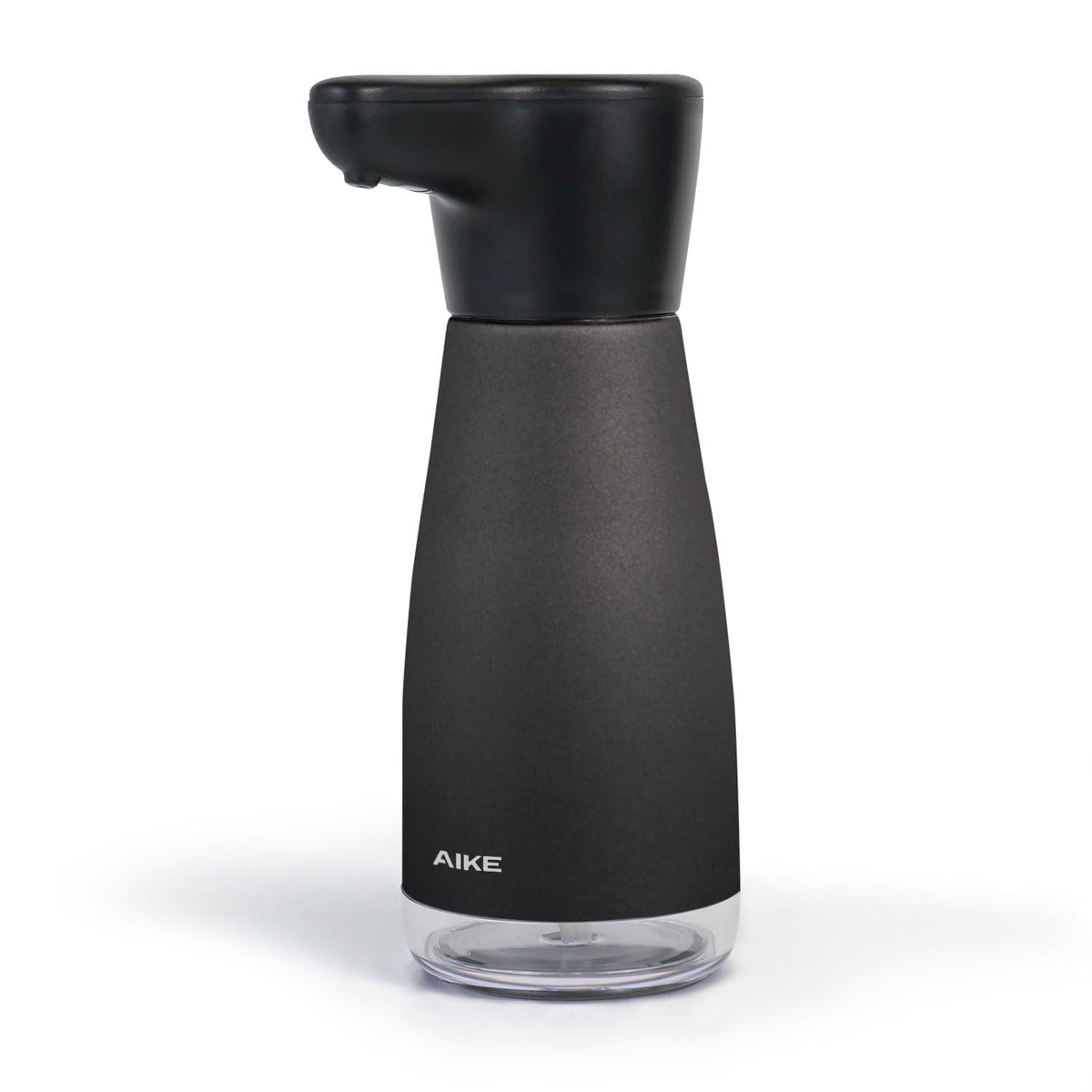 AIKE AK1337 magnetic charging dispenser with a sleek black anti-fingerprint finish for a clean look.