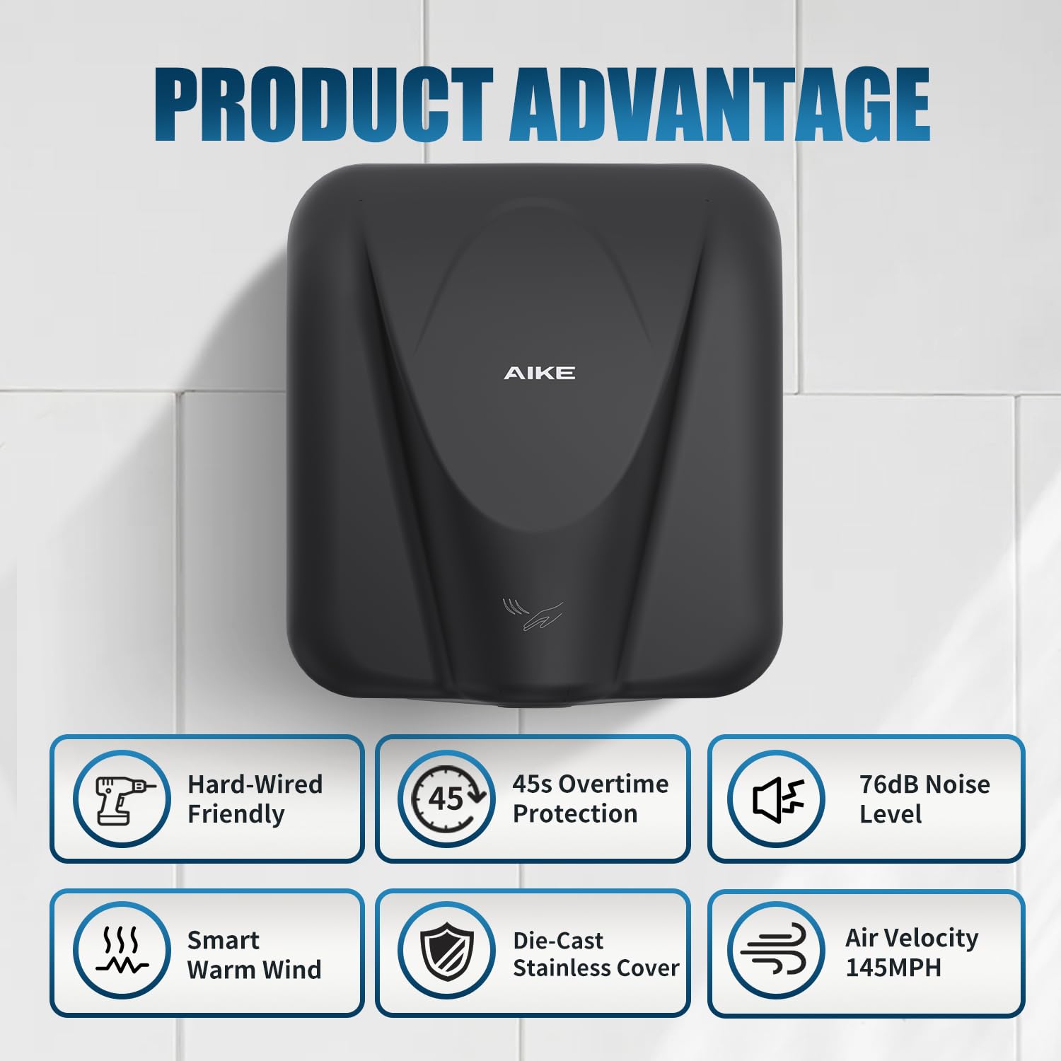 AIKE AK2812 installation option with surface-mount screws