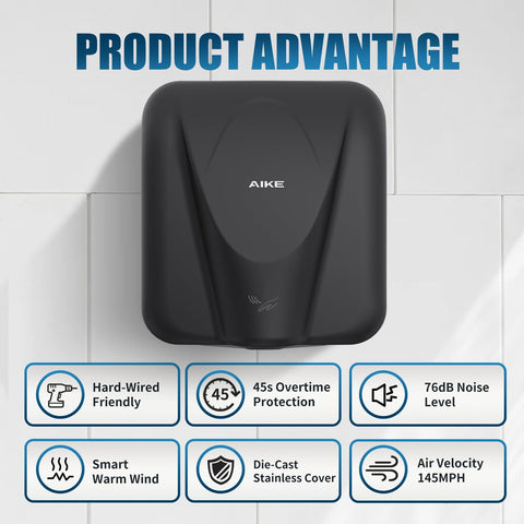 AIKE AK2812 installation option with surface-mount screws