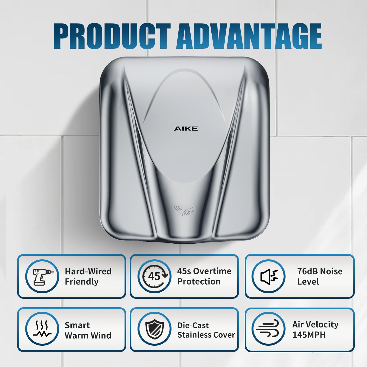AIKE AK2812 demonstrates fast 8–12 second dry time.