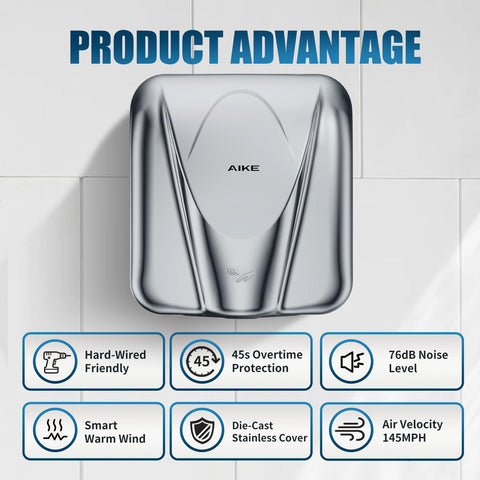 AIKE AK2812 demonstrates fast 8–12 second dry time.