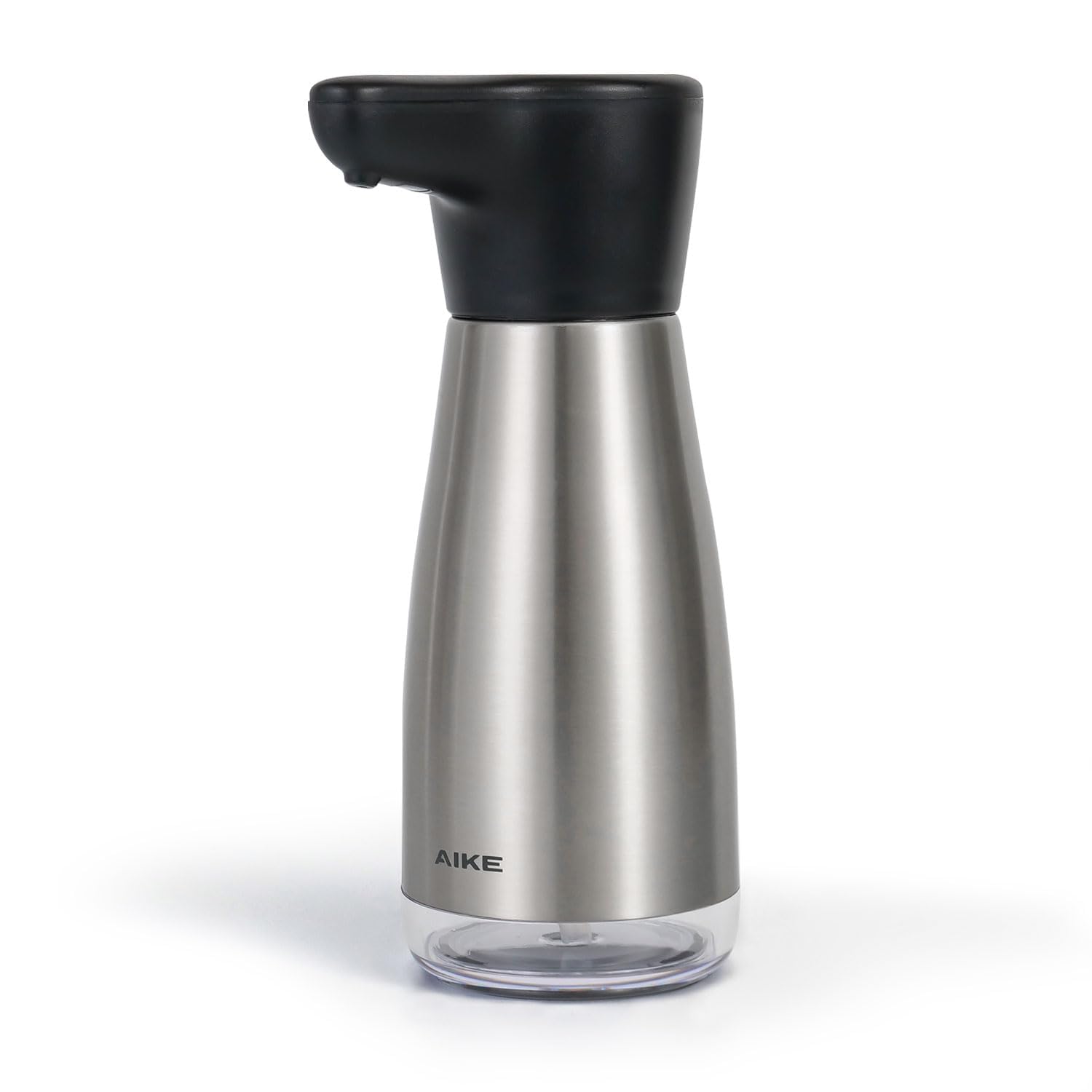 AIKE magnetic charging dispenser, front view, keeps your sink sleek and organized.