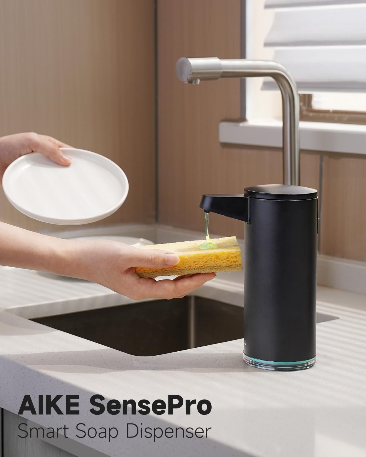 AIKE SensePro refill opening enables easy soap replenishment