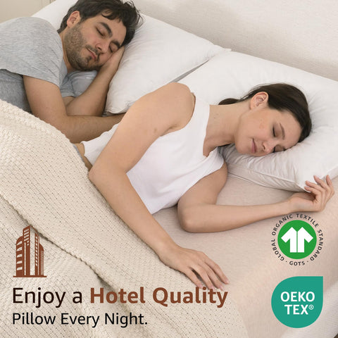 AIKOFUL care guide illustration explains simple care steps for pillows.