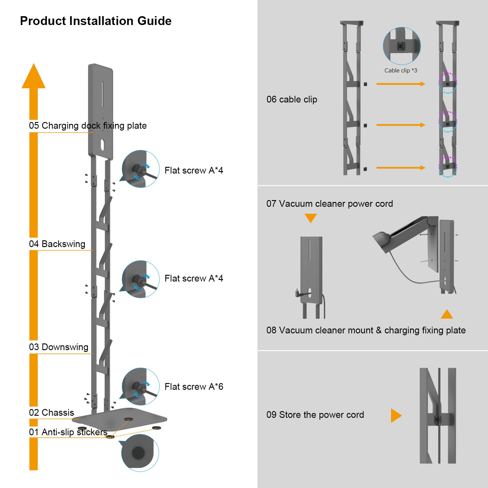 AIKOLZON EVA non-slip pads cushion and stabilize the stand
