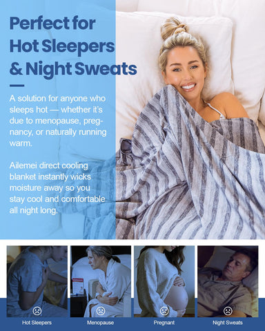 Ailemei Direct blanket suits hot sleepers during warm nights.