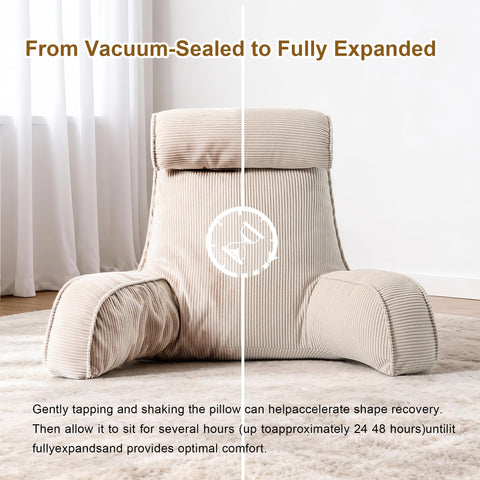 Ailuteie beige gray corduroy color adds neutral style to decor.