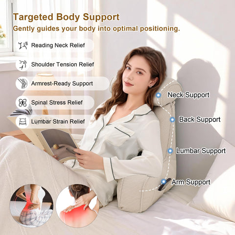 Ailuteie detachable headrest neck pillow offers versatile neck support.