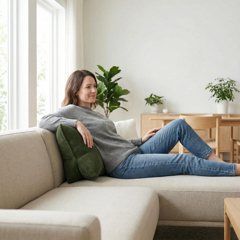 Ailuteie ergonomic-lumbar-support back design highlights natural spine fit