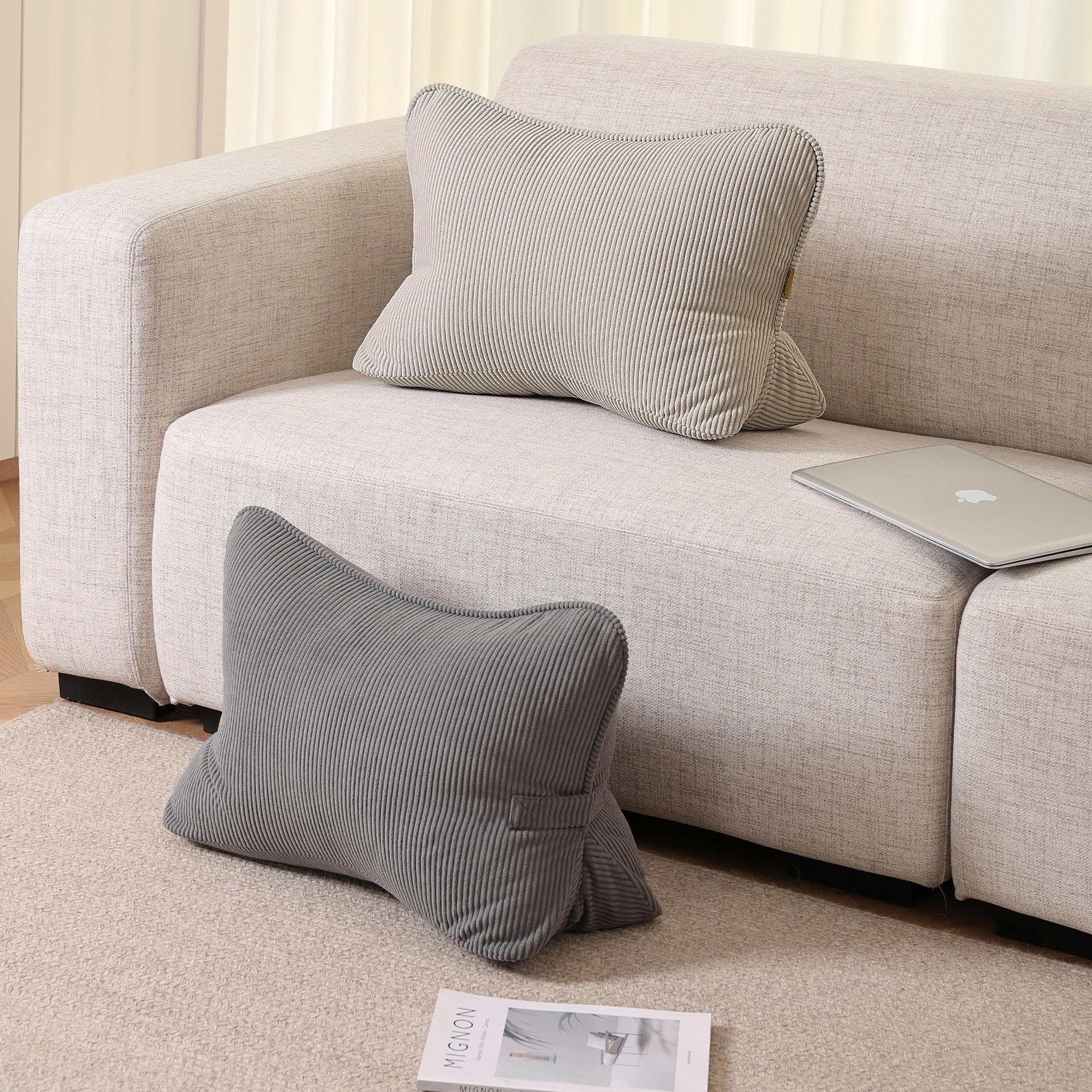 Ailuteie ergonomic triangle design provides targeted mid-back comfort during long sessions
