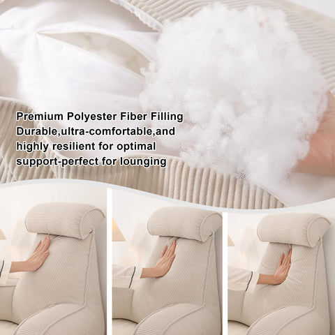 Ailuteie washable corduroy cover makes cleaning simple.