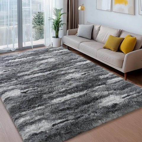 Ailyei Shag Rug in a bedroom creates cozy ambiance and comfort.