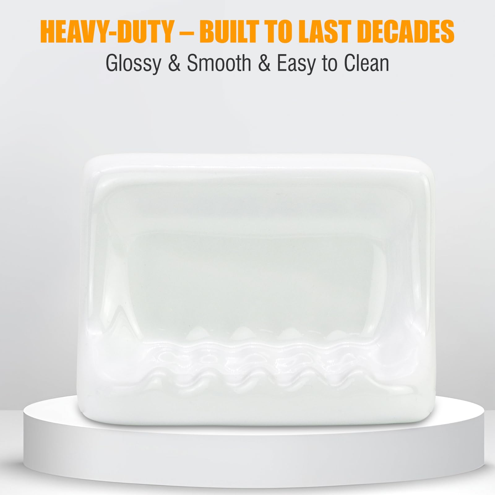 AIMAIAIMAI classic white dish complements vintage and modern bathrooms