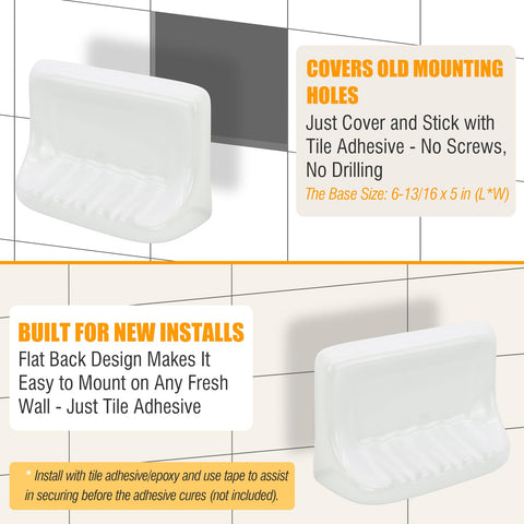 AIMAIAIMAI drainage grooves on soap dish designed for dry soap