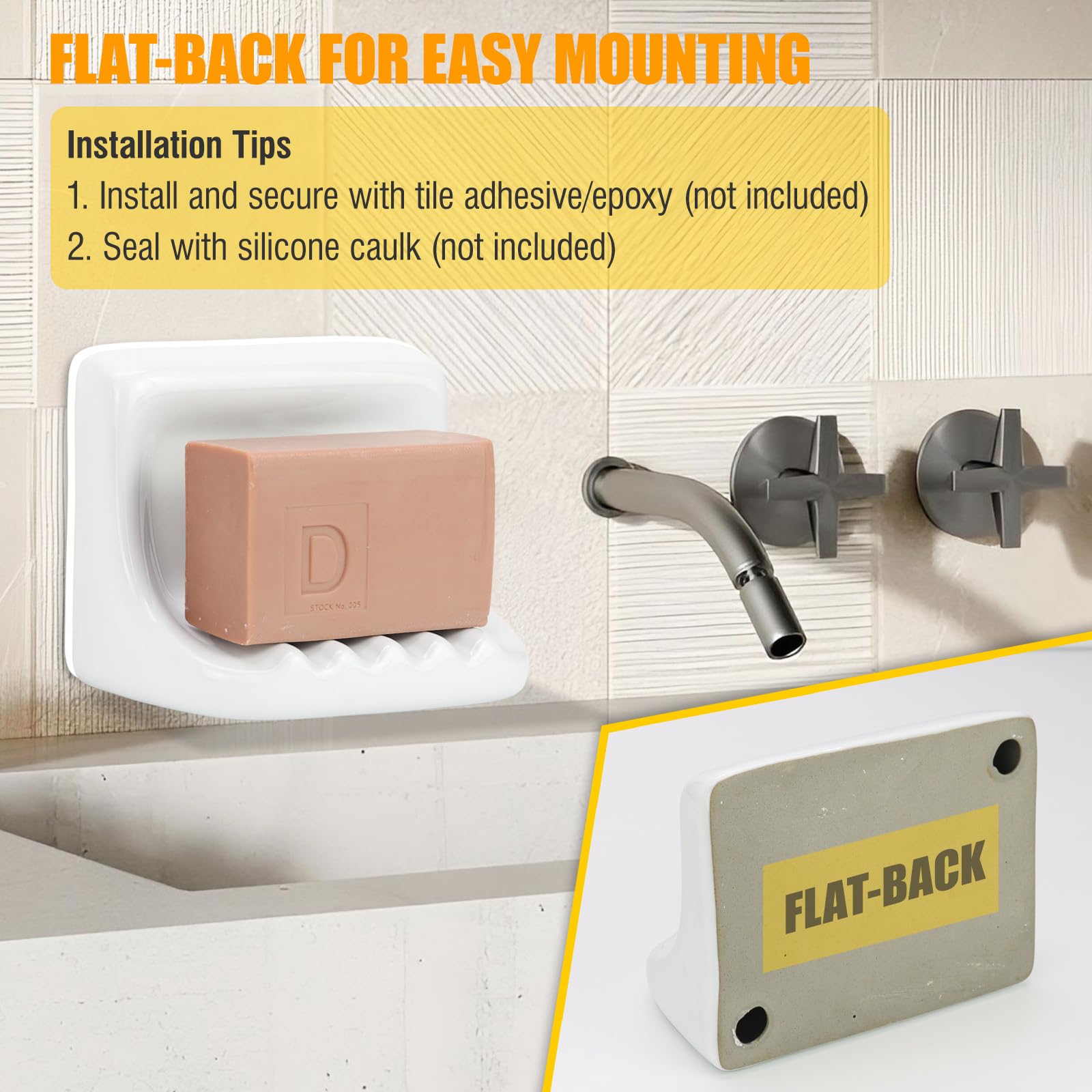 AIMAIAIMAI soap dish blending into a seamless bathroom upgrade